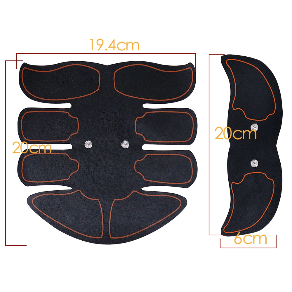 EMS Muscle Stimulator Abdominal Muscle Massager Hip Training Fitness Fat Burning Buttocks Arm Abdomen Trainer Apparatus Slimming
