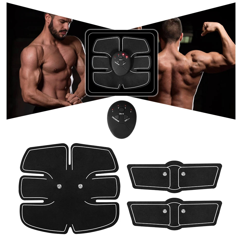 EMS Muscle Stimulator Abdominal Muscle Massager Hip Training Fitness Fat Burning Buttocks Arm Abdomen Trainer Apparatus Slimming