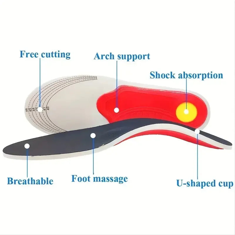 Orthotic Insole Arch Support Flatfoot Orthopedic Insoles Arch Support Flat Feet for Women / Men Orthopedic Plantar Foot Pain