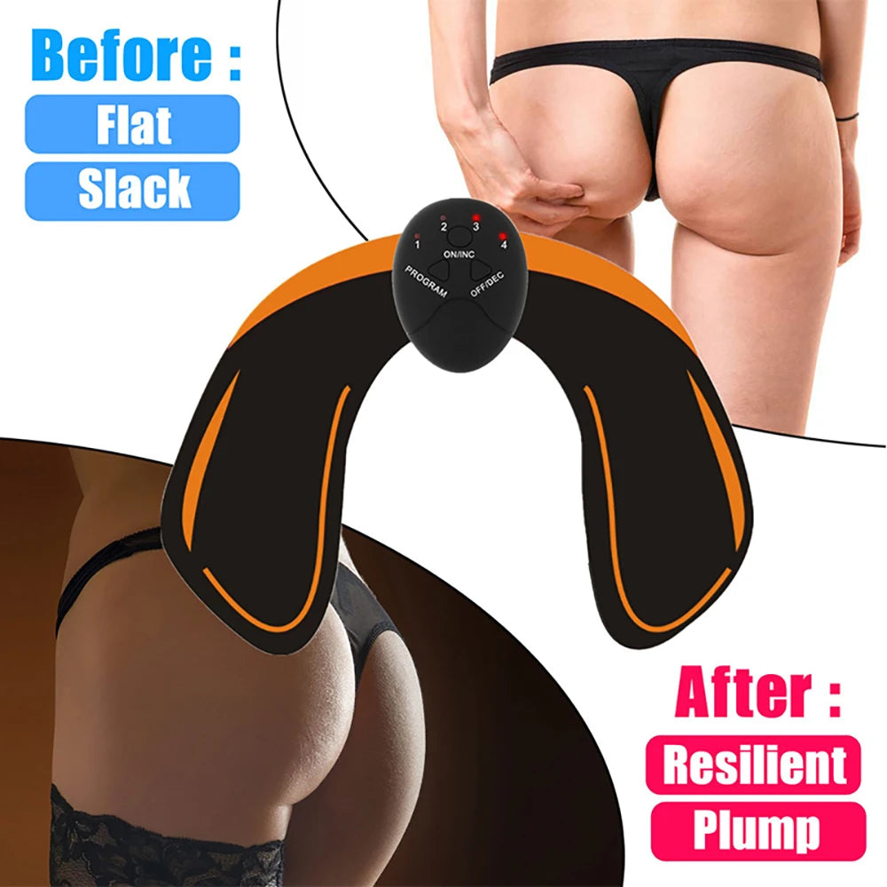 EMS Muscle Stimulator Abdominal Muscle Massager Hip Training Fitness Fat Burning Buttocks Arm Abdomen Trainer Apparatus Slimming