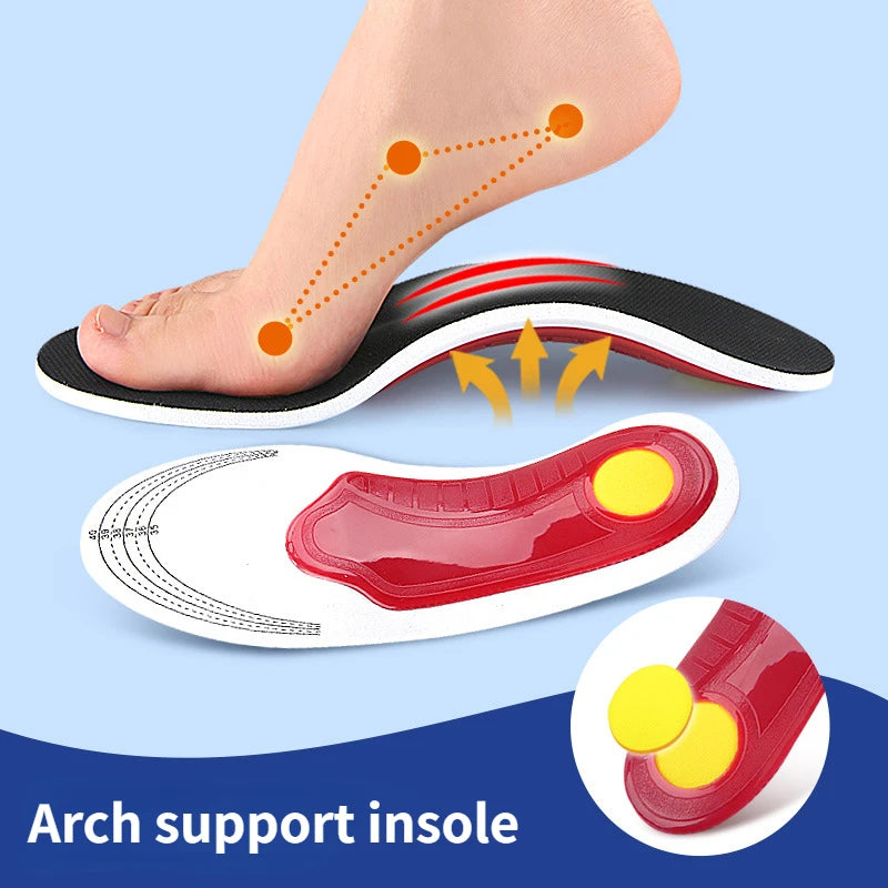 Orthotic Insole Arch Support Flatfoot Orthopedic Insoles Arch Support Flat Feet for Women / Men Orthopedic Plantar Foot Pain