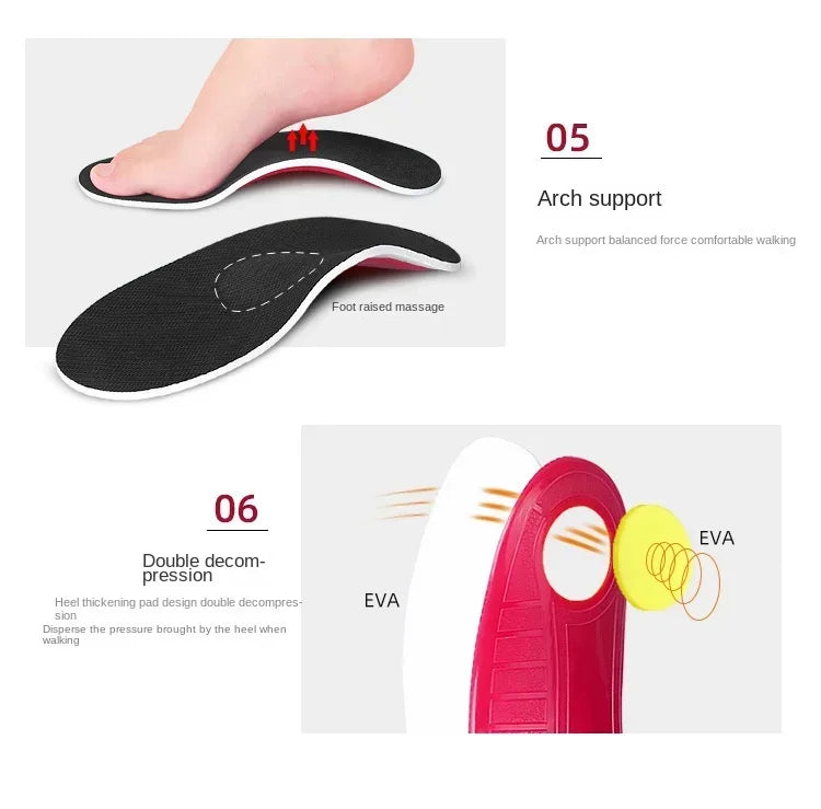 Orthotic Insole Arch Support Flatfoot Orthopedic Insoles Arch Support Flat Feet for Women / Men Orthopedic Plantar Foot Pain