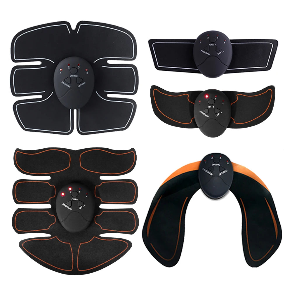 EMS Muscle Stimulator Abdominal Muscle Massager Hip Training Fitness Fat Burning Buttocks Arm Abdomen Trainer Apparatus Slimming