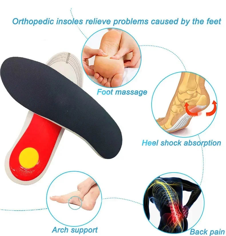 Orthotic Insole Arch Support Flatfoot Orthopedic Insoles Arch Support Flat Feet for Women / Men Orthopedic Plantar Foot Pain