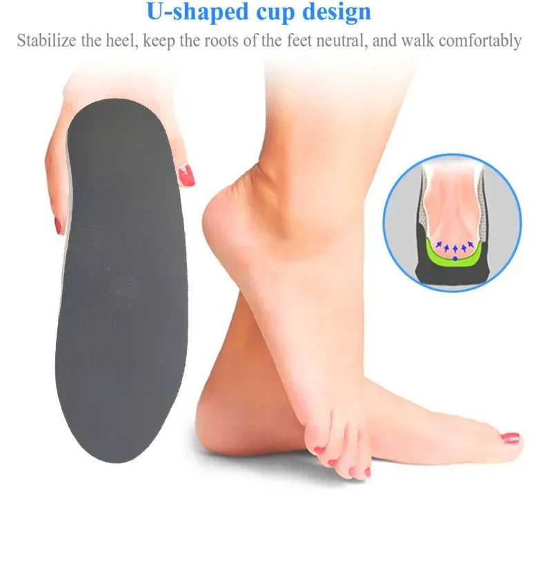 Orthotic Insole Arch Support Flatfoot Orthopedic Insoles Arch Support Flat Feet for Women / Men Orthopedic Plantar Foot Pain