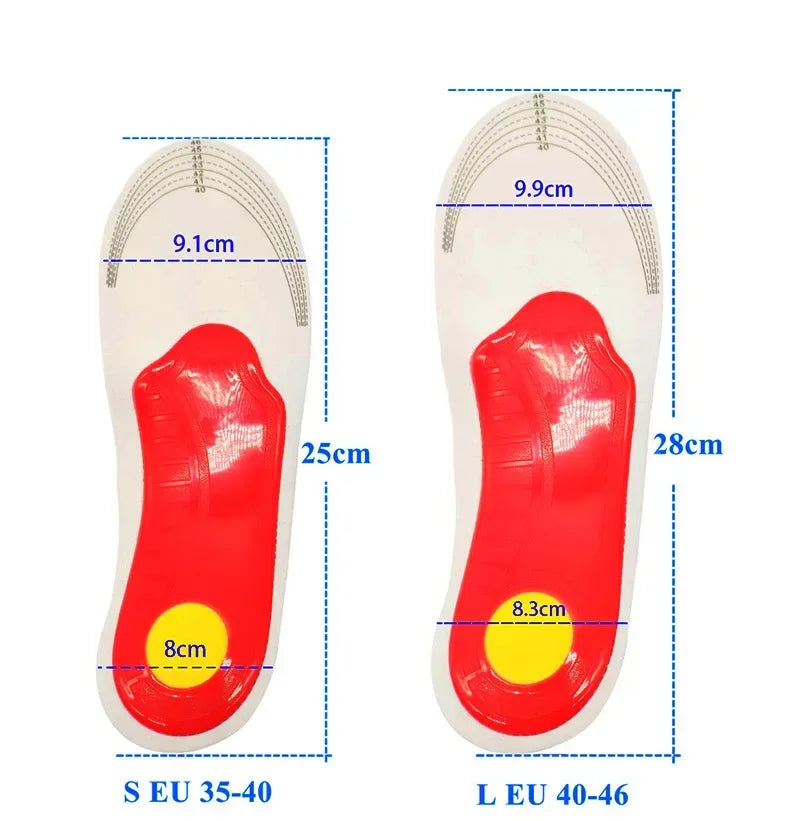Orthotic Insole Arch Support Flatfoot Orthopedic Insoles Arch Support Flat Feet for Women / Men Orthopedic Plantar Foot Pain